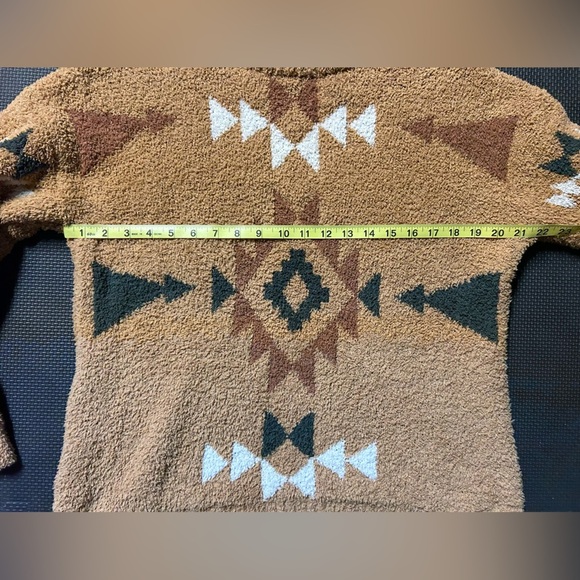 Heyson Aztec Sherpa Sweater Rust size Medium - Picture 6 of 7